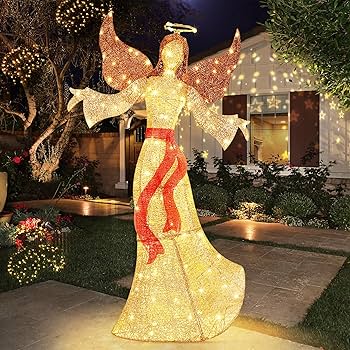 Amazon.com: Auzonimics 5FT Christmas Angel Outdoor